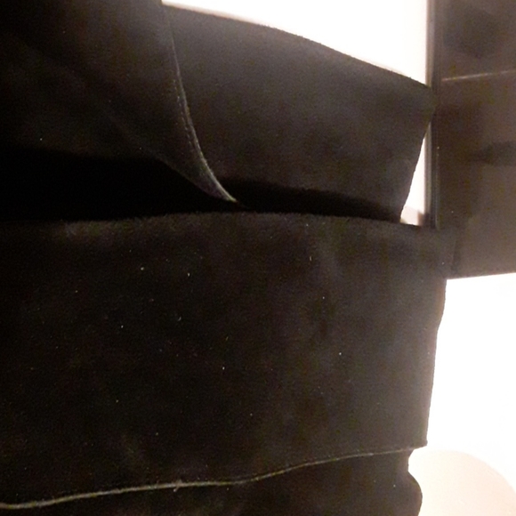 🥾Gabriella Rocha Cuffed WIDE CALF Black Suede - Picture 14 of 16